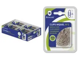 Clip Niquel Nº 2 32Mm 100U Bismark