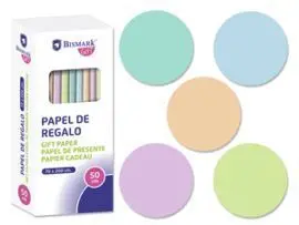 Papel de Regalo Liso Pastel 70X200Cm