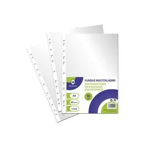 Funda Multitaladro A4 Set 10 Cristal 0. 08Mm