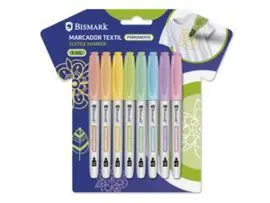 Rotulador Permanente Textil Colores Pastel 8U