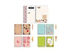 Cuaderno A5 Recetas con Boligrafo Verduras 60H