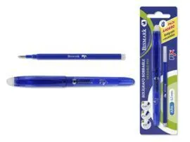 Boligrafo Borrable con Capuchon +Recambio Azul