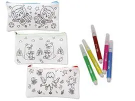 Estuche para Colorear +5 Mini Rotuladores Lavable