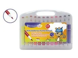Rotuladores Infantiles Pincel con Sello 24 Colores