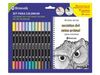 LIBRO MANDALAS ANIMALES + 12 ROTULADORES DOBLES