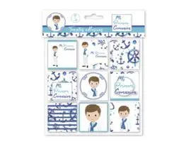 Tarjetas Adhesivas Niño mi Primera Comunion
