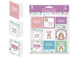 Tarjetas Adhesivas Niñas mi Primera Comunion