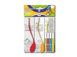 Set 3U Marcapaginas para Colorear con Rotuladores