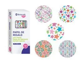 Expositor 50 Rollo Papel de Regalo Todo Tiempo 70X