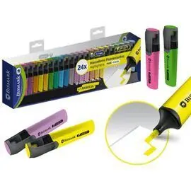 Marcador Fluorescente Long-Life 24 Colores