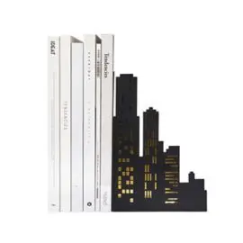 Sujetalibros Metal Negro City Lights con Luz,2Xaa