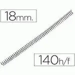 Espiral Metalica 18Mm Negro