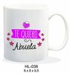 TAZA CERAMICA 237ML MENSAJE TE QUIERO ABUELA