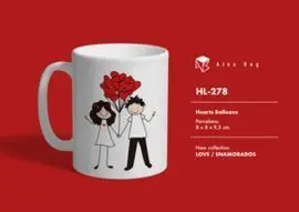 Taza Emnamorados Love With Balloons