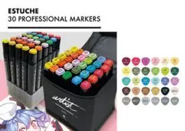 Estuche Luxury Canvas Gama Artist 30 Colores Rotuladores Profesional