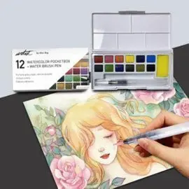 Caja Acuarela Pocketbox Artist 12 Colores