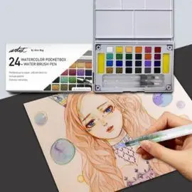 Caja Acuarela Pocketbox Artist 24 Colores