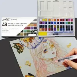 Caja Acuarela Pocketbox Artist 48 Colores