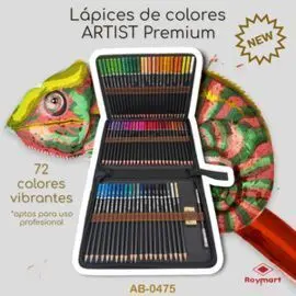 Estuche 72 Lapices de Colores Premium C/ Goma y Ex