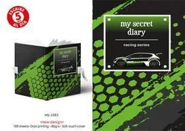 Diario A5 168H con Candado Racing Series
