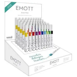 Expositor 50 Rotulador Uniball Emott Colores Surti