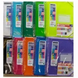 Carpeta 20 Fundas Espiral A5 Colores Surtidos