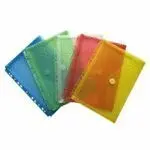Sobre A4 Cierre Velcro Multitaladro Fuelle Rojo