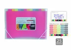 Clasificador con Gomas 12 Divisiones Office Box Ref. 41118