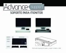 Soporte Monitor Advance Support Blanco