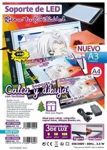 Soporte con Luz Led A3 para Dibujar Caligrafia Cal