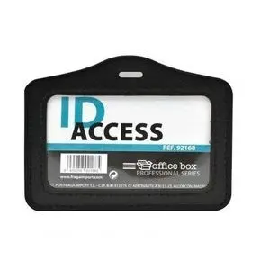 Identificador Id Access Horizontal Simil Piel Negr