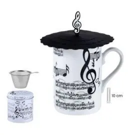 Taza en Lata Nota de Musica