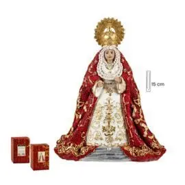 Figura Virgen Macarena Roja 15 cm
