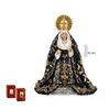 FIGURA VIRGEN MACARENA COLOR NEGRO 15 CM