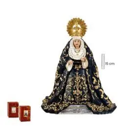 Figura Virgen Macarena Color Negro 15 cm