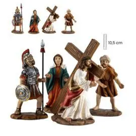 Figura Camino Calvario Set de 4 Figuras