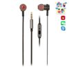 AURICULARES METALICOS- CABLE PLANO 1.2M -CONTROL D