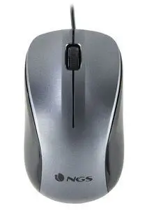 Raton Optico con Cable de 1200 Dpi Negro Ngs