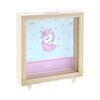 HUCHA INFANTIL MADERA UNICORNIO