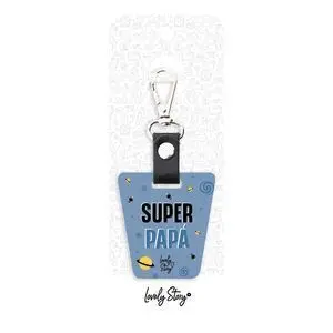 Llavero Petrol Blue Super Papa