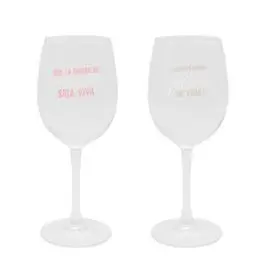Copas de Vino para Brindar y lo que Surja (Pack 2