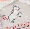 MANTA CON FUNDA DE UNICORNIO - FOLLOW YOUR DREAMS