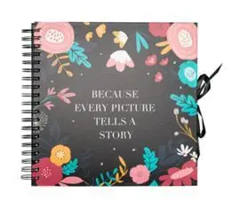 Scrapbook Album Foto 26 X 26 cm 40 Pgs Blummen