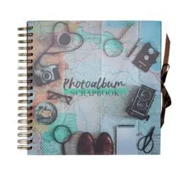 Scrapbook Album Foto 26 X 26 cm 40 Pgs Vintage Tra