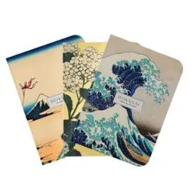 Pack 3 Cuadernos A6 Hokusai Kokonote