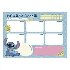 Bloc Planificador Semanal A4 Disney Stitch Tropica