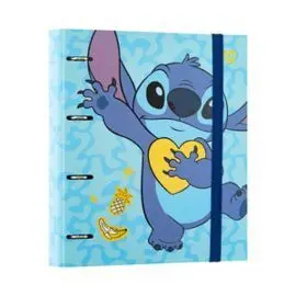 Carpeta 4 Anillas Premium Disney Stitch Tropical