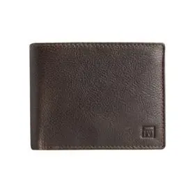 Billetero Wash Leather Marron