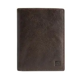 Billetero Wash Leather Marron Vertical