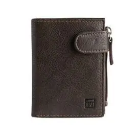 Billetero con Broche Exotico Leather Marron